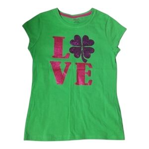 Love four clover Falls Creek green shirt